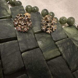 Elegant Gold Snowflake Earrings